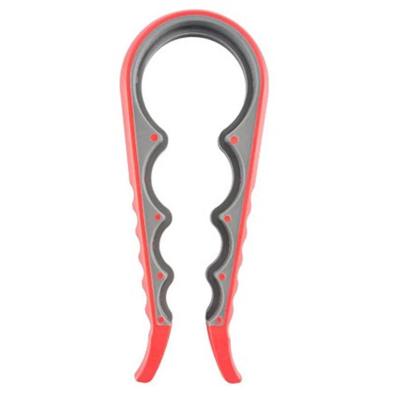 Four in one bottle opener, can opener, anti slip bottle cap twisting tool