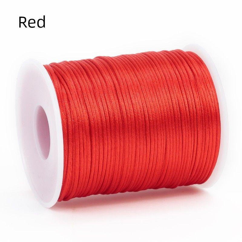 

Chinese Knot Line 7 Handmade Braided Rope Red Rope Braiding Thread Pendant Hand Strap Lanyard Red Line Bracelet DIY Material Red