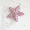 Pink Christmas Tree Ornaments Foam Ball Bow Tree Top Star Shatterproof Xmas Tree Hangings Pendant DIY Xmas Decorations