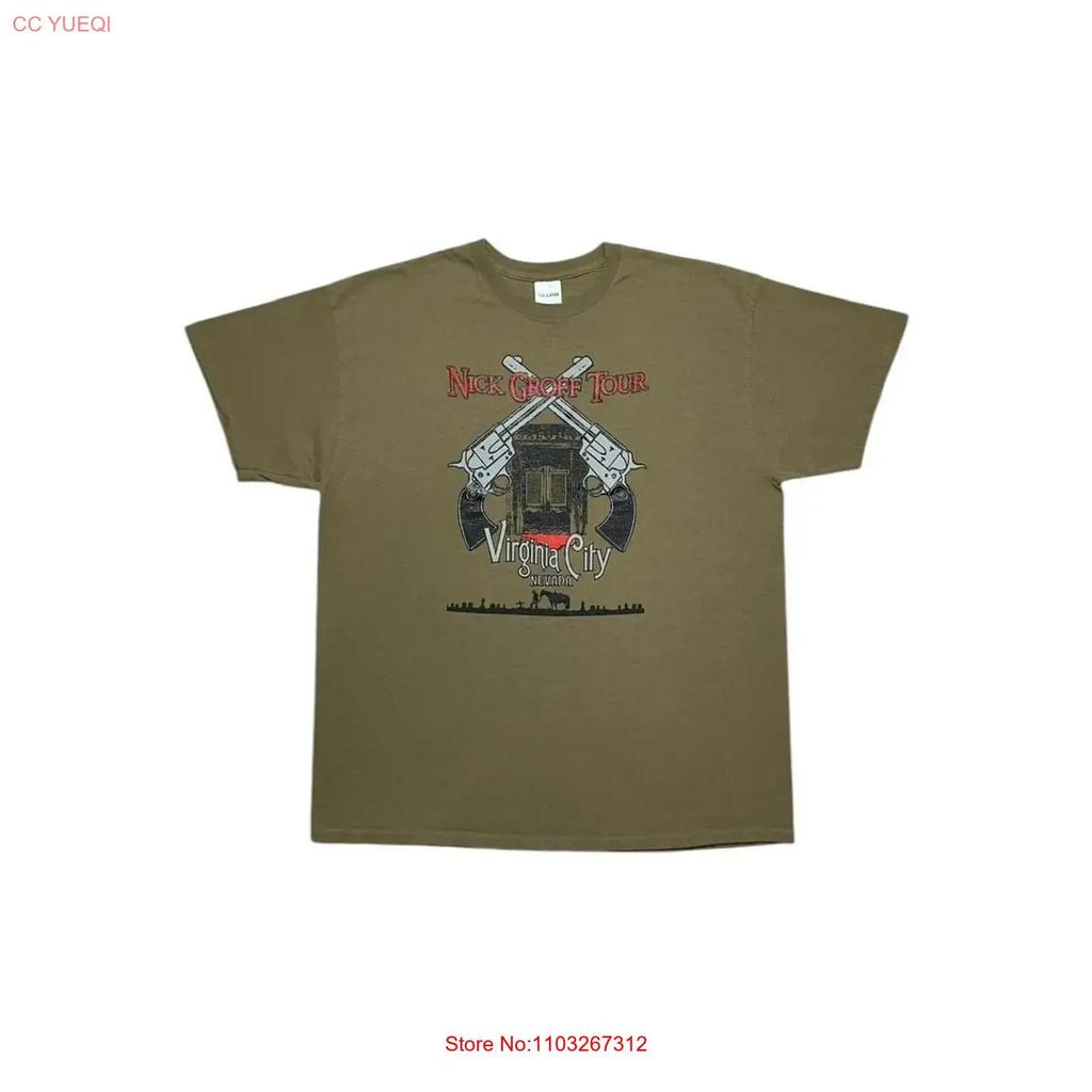 Nick Groff Tour Virginia Fantôme T-shirt Vintage Légèrement Élégant Décontracté Extensible Respirant Confortable Graphique Doux