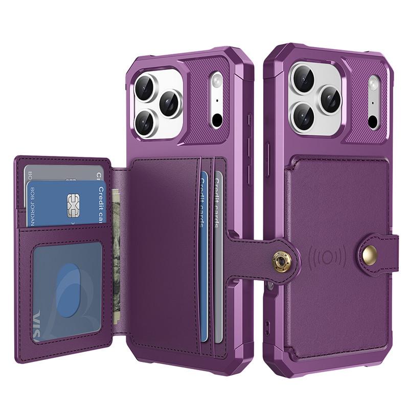 iPhone 17 Pro/16 Pro Max Magnetic Car Card Holder Anti-drop Case