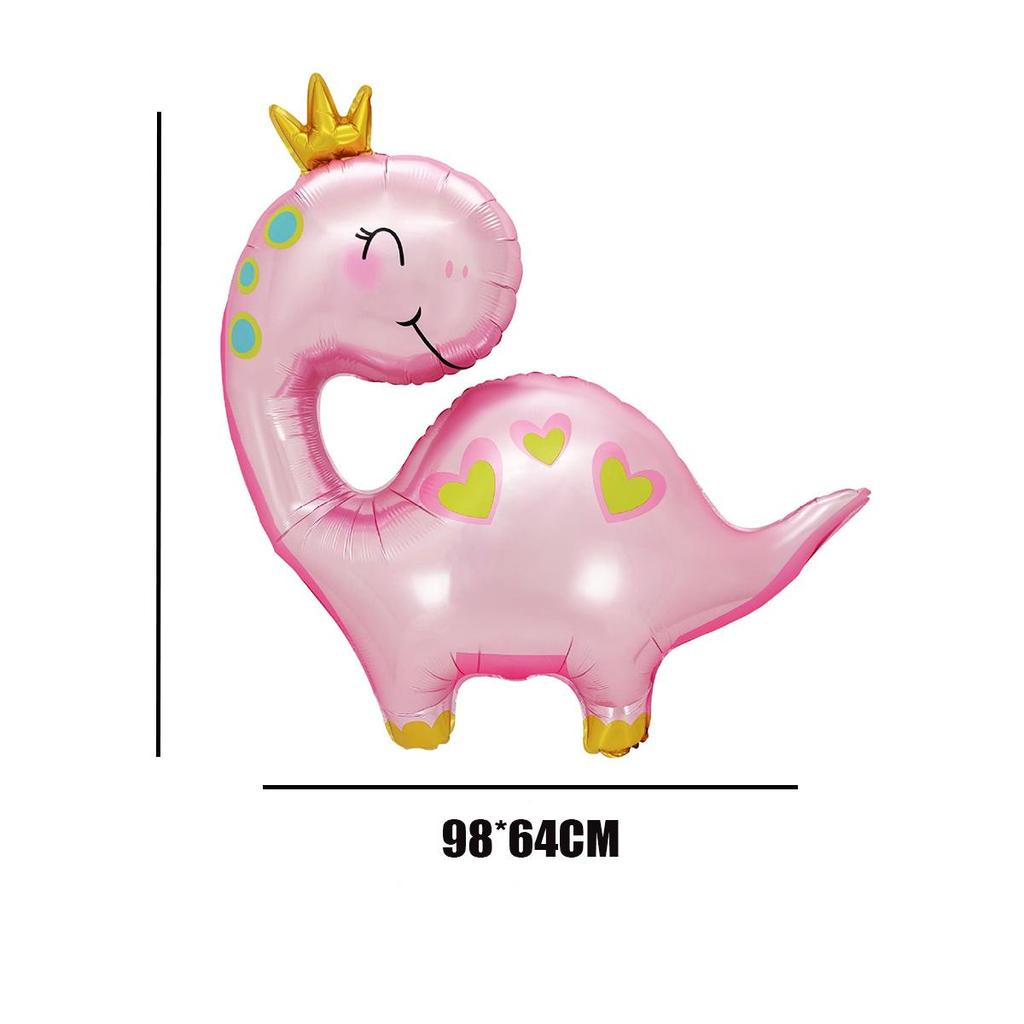 Torre de balões de dinossauro verde rosa com balão de número de 32 polegadas para decoração de festa de aniversário faça você mesmo com dinossauro para meninas