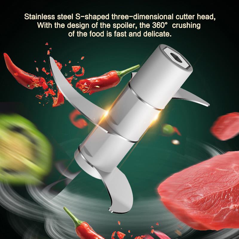 Electric Garlic Masher Crusher Cutter Meat Mincer Food Chopping Vegetable Chopper Kitchen Tools Grinder Pepper Chili Machine