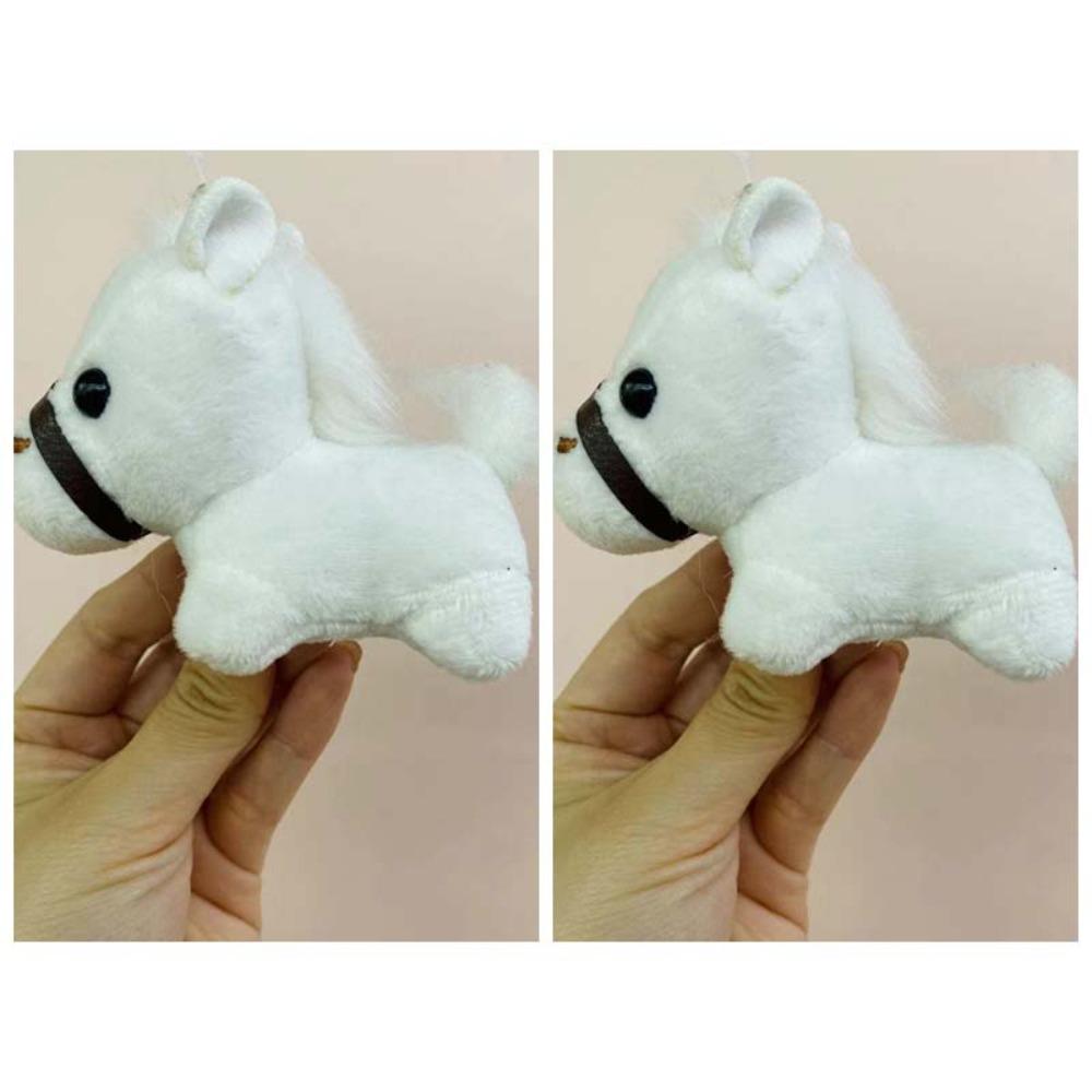 2Pcs Stuffed Animals Horses Plush Doll Hanging Decor Plush Horses Toy Boy Girl