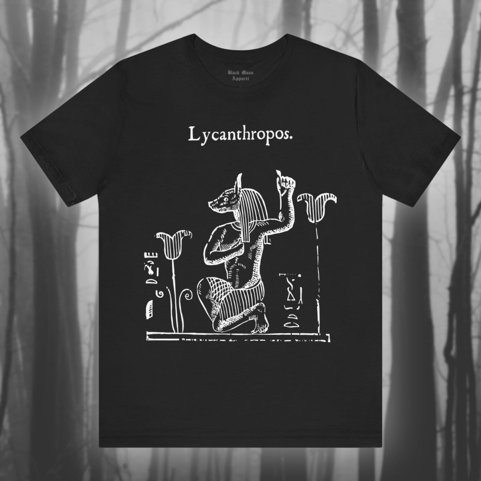 Lycanthropos, Werewolf Shirt, Lycanthrope T-Shirt, Creepy Art T-Shirt, Vintage Monster, Gothic Unisex Jersey Short Sleeve Tee 3XL