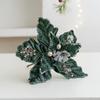 Simulation Artificial Poinsettia Flower 22cm Christmas Tree Decorations  Party Gifts