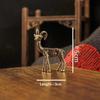 Vintage Brass Goat Figurine With Hand Carved Details Antique Brass Finish Perfect For Home Office Decor Collectible Gift