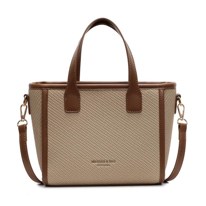 

2025 spring and summer new high-end texture niche portable vegetable basket bag women s commuting versatile temperament messenger bag хаки