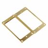 Yibuy 2-Pack Gold Flat Metal Humbucker Pickup Frame Cover Plates