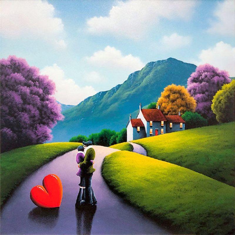 

5D Алмазная картина Пейзаж Живопись Вышивка Ремесло Пейзаж Алмазная мозаика Распродажа Зимний домашний декор Подарок Full Round 20x20CM