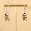 Adorable Christmas Puppy Earrings for Animal-Loving Girls