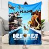 Eiszeit: Kontinentaldrift Personalisierte Textdecke Gemütliche Personalisierte Decke Weich & Gemütlich Perfekt für Bettwäsche Picknicks Sofa Meeresufer
