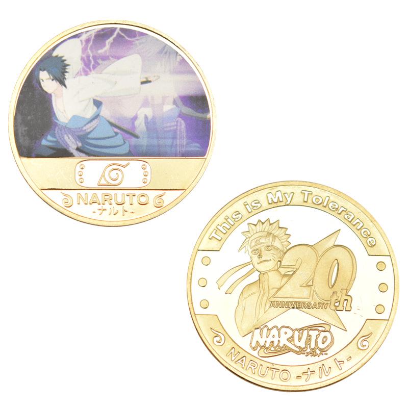 Naruto Uzumaki & Sasuke Metal Die-Cast Anime Coin Collection