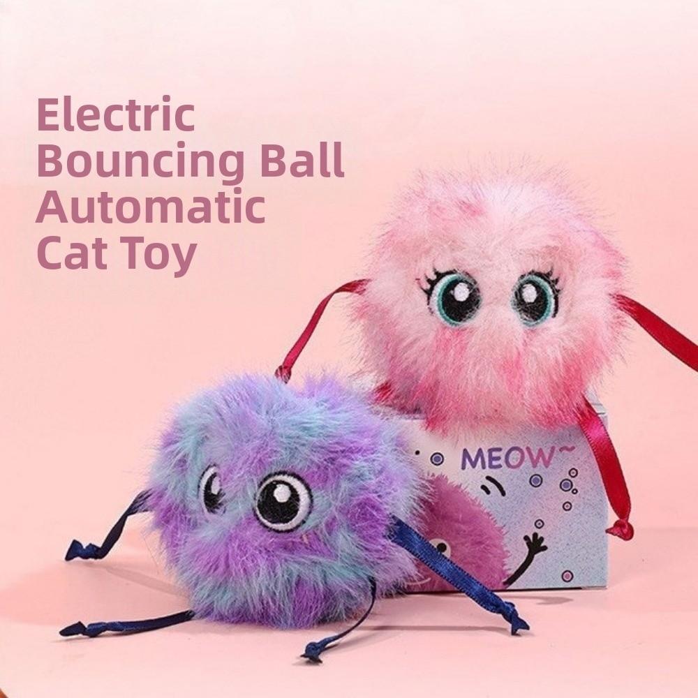 Automatic Cat Electric Jumping Ball Teeth Cleaning Pet Eletronic Smart Ball Cat Self Fun