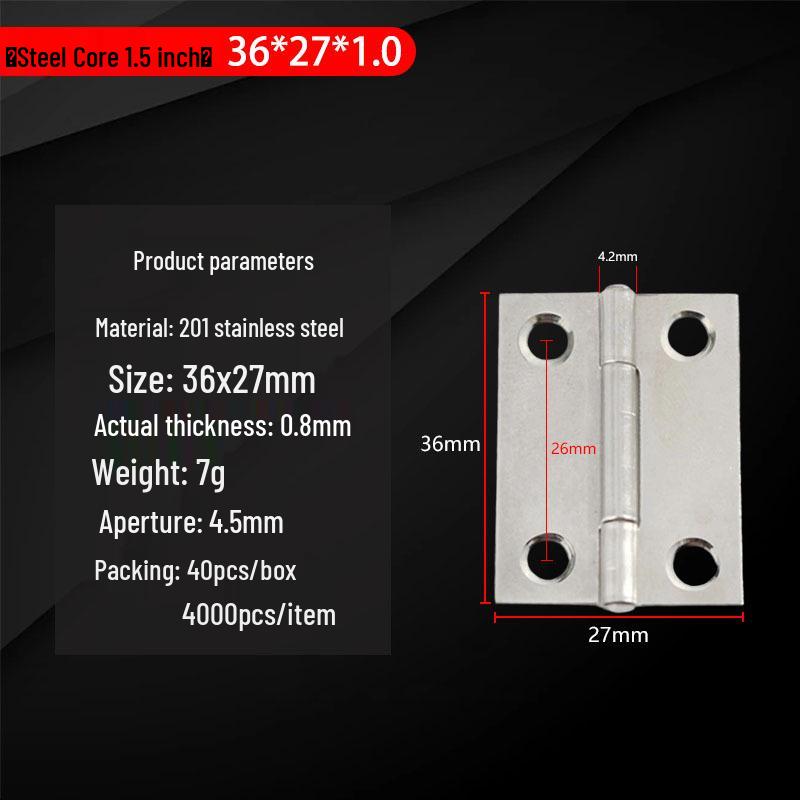 304 Stainless Steel Mini Hinges: 1-4 Inch Options for Cabinets & Wooden Boxes