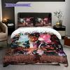 Juice Wrlds Legacy Artistic Expression Emotion Three-piece set (1 * duvet cover + 2 * pillowcase, without core) 2D Flat Soft and comfortable