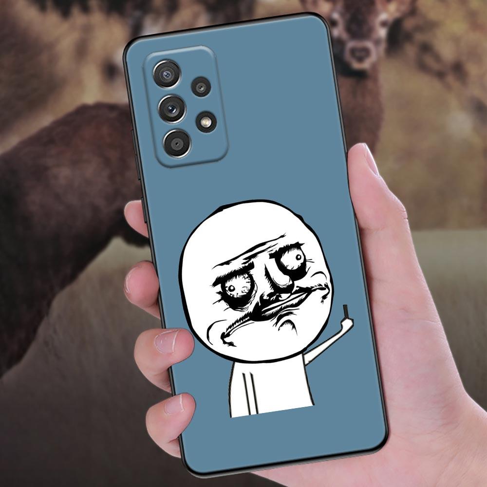 Funny Man Middle Finger Phone Cover Galaxy A53 5G Case For Samsung A54 A52 A52S A51 A71 A73 A72 A41 A42 A91 A32 A33 Black Cases