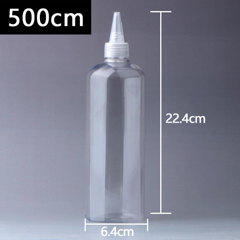Transparente PET-Kunststoff-Quetschflasche mit Spitze für Kleber, Lotion oder Pigmente - Erhältlich in 50 ml und 100 ml