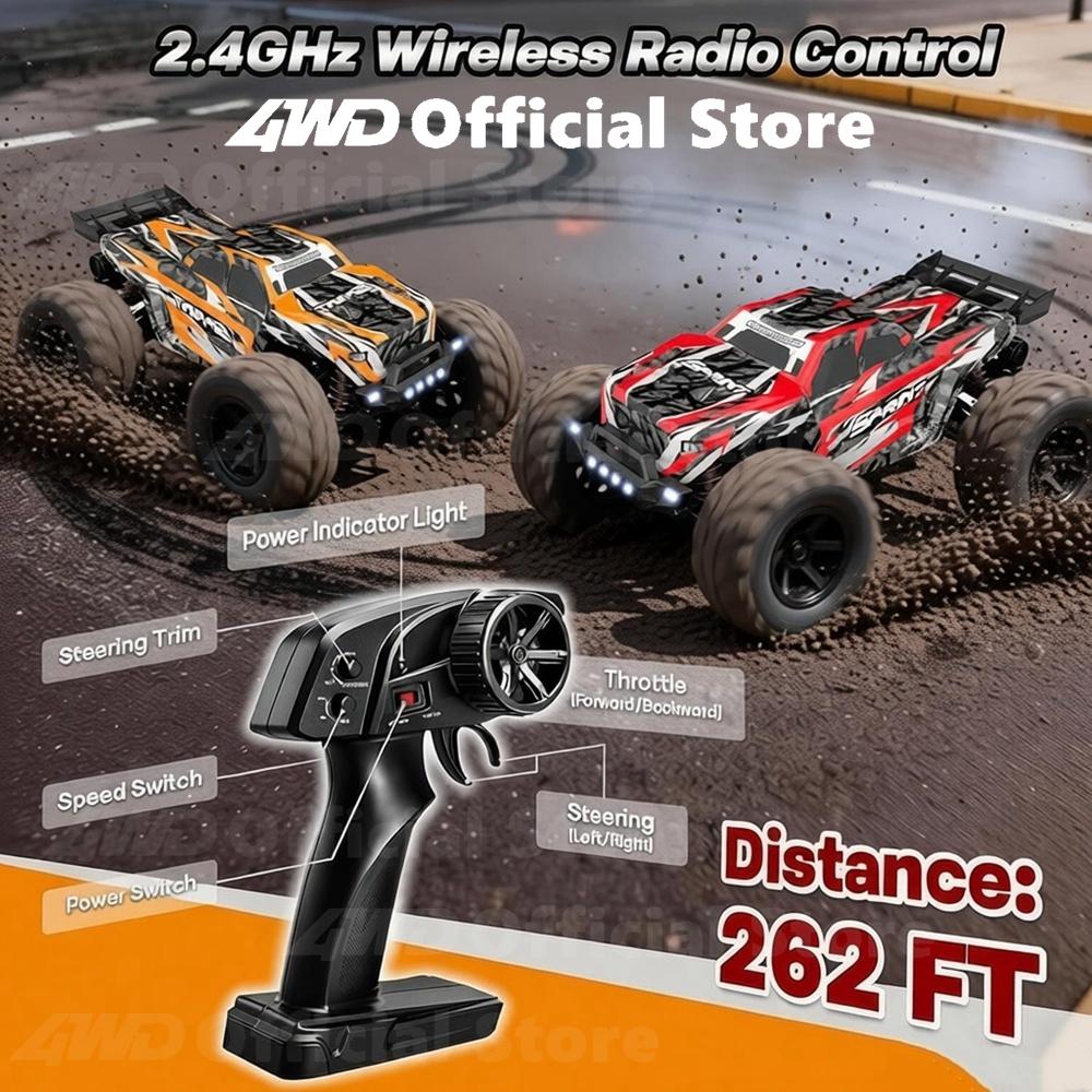 All Terrain RC Car 40KM/H High Speed Race 4WD Electric Vehicle Radio Remote Control 4X4 Waterproof Off Road Truck VS 50KM/H Fast