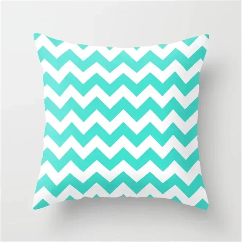 Abstract Geometric Striped Double-Sided Printed Pillow Cover Short Plush Suitable Living Rooms Bedrooms Sofa Throw Cushion Cover