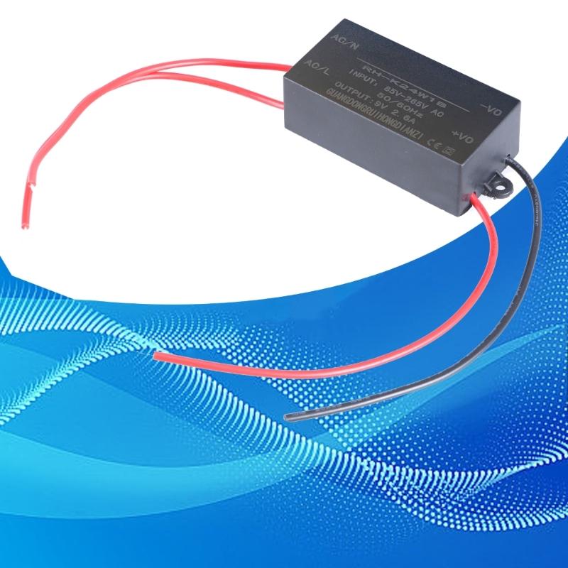 Power Regulator Converter Module Voltage Reduce Adapter Convert AC85V-265V to DC9V2.6A for Surveillances Cameras Router