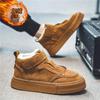 High-top Men's Shoes Winter Velvet Warm Cotton Shoes Northeast Snow Boots Medium-top Sports and Leisure Board Shoes Retro Martin Boots