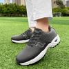 White Men's Golf Shoes Leather Waterproof Grass Training Shoes Men Outdoor Non-slip Golf Sports Shoes Platform Casual Sneakers