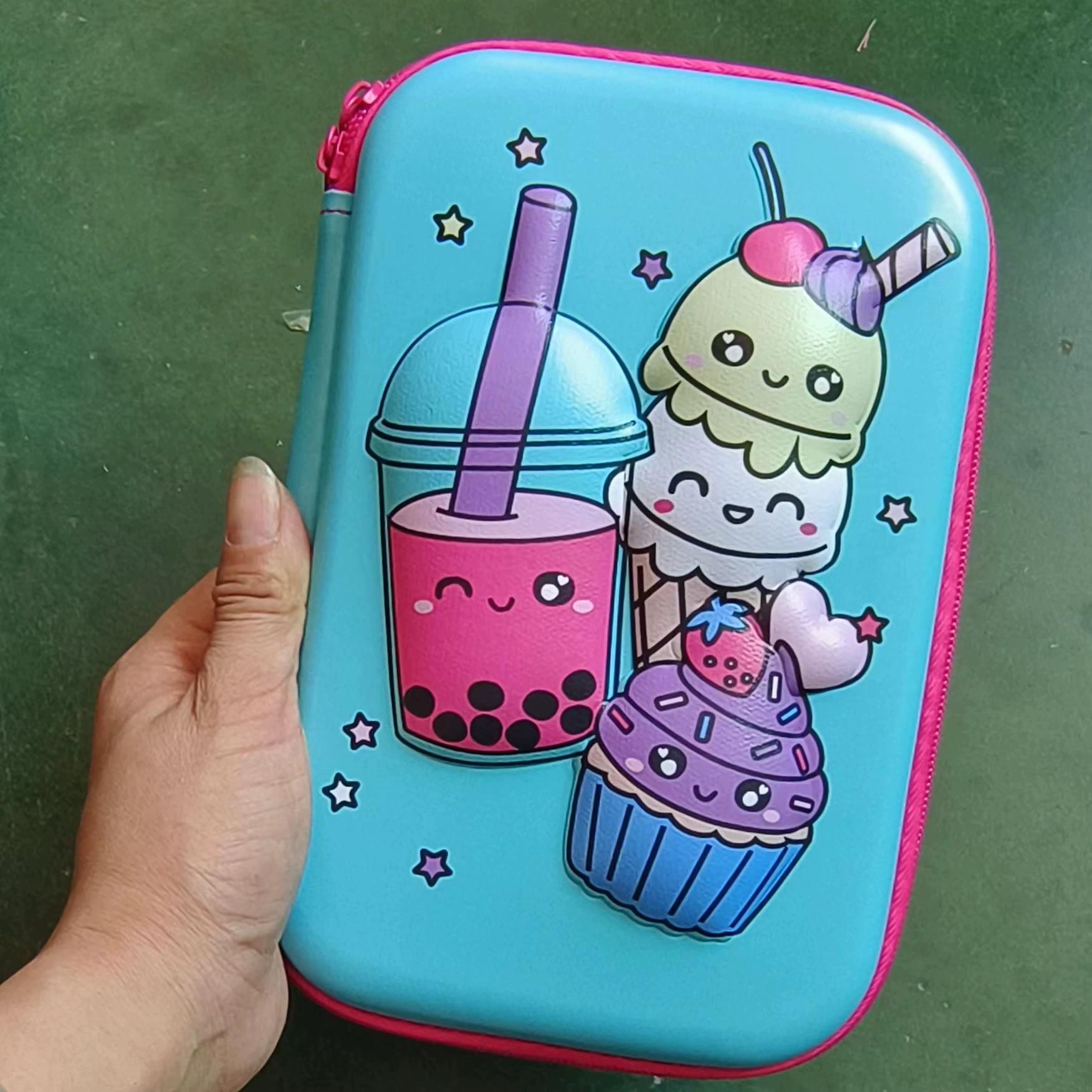 

3D EVA Единорог, милый пенал, мультяшная коробка для канцелярских принадлежностей, цветной пенал для девочек, студенческий пенал, школьные принадлежности, подарки, чехол для Ipad