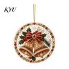 Office Holiday Decorations Christmas Acrylic Hanging Ornament, 2D Flat Double Side Printed Personalized Gifts Santa Snowman Pendant for Tree