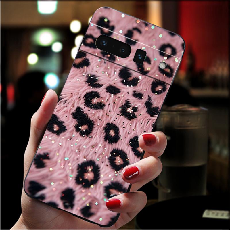 

Phone Case For Google Pixel 10 9 Pro XL 9A 8 7 6 Pro Pixel 8A 7A 6A Pixel 8 7 6 5 Pink leopard Animal Print Case Google Pixel 5