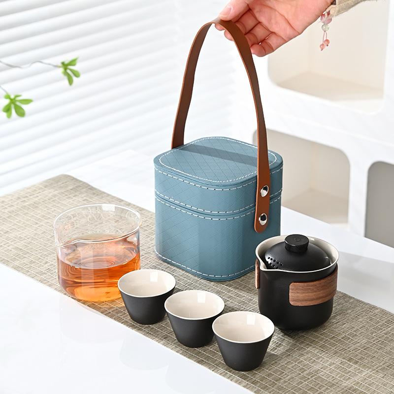 Portable travel tea set, car express cup business gift, annual meeting event souvenir