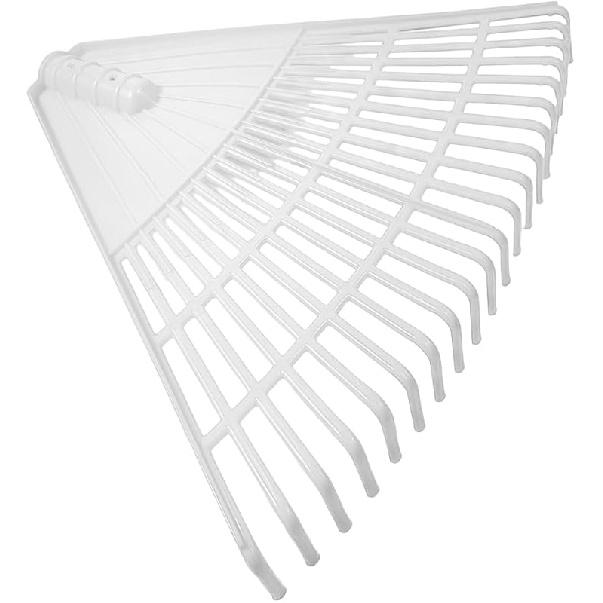 BESPORTBLE Plastic Rake Head 21 Tines Spring Shrub Grass Rake Replacement Head for Garden, Lawn, Yard, Patio - Red