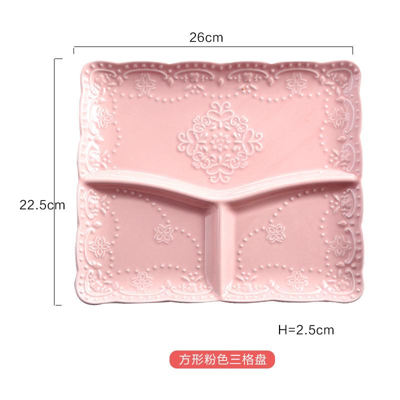 Children's Ceramic Butterfly Divided Plate, Home Breakfast Plate, Japanese Dumpling Plate, Creative Dried Fruit Dinner Plates