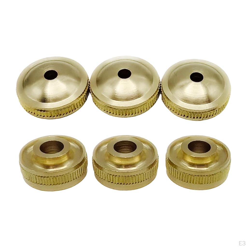3 Pieces Alto and Tenor Valve Brass Instrument Parts Stable Practical Solid Wear Resistant Gold