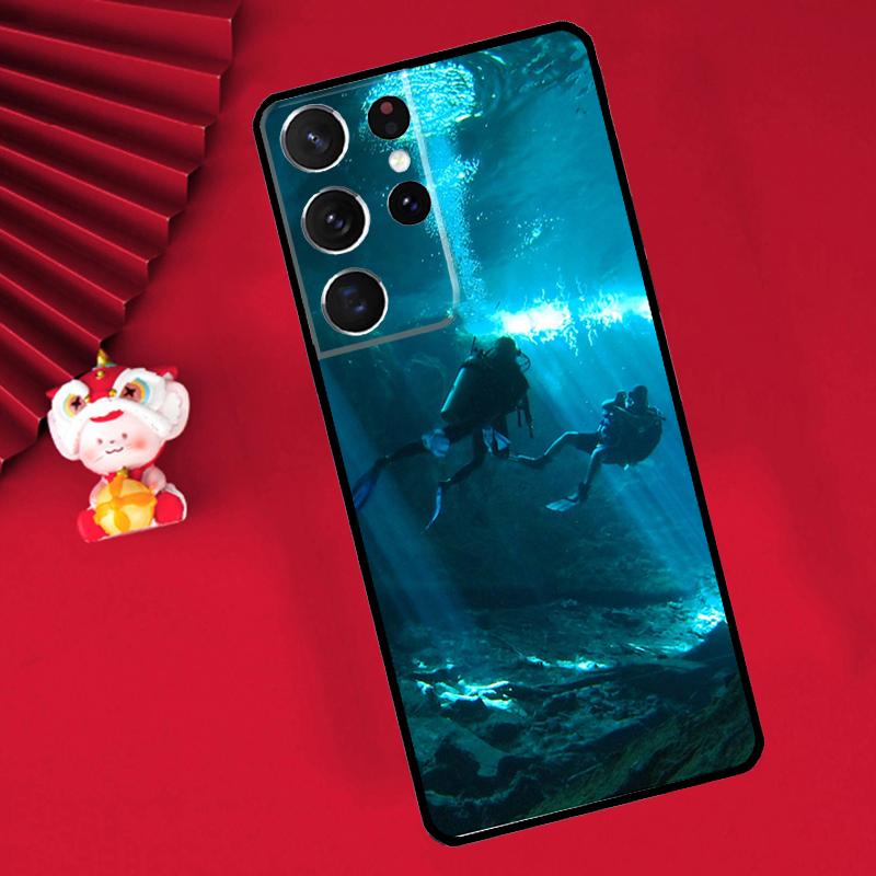 

Scuba Diving Diver Case For Samsung Galaxy S26 S25 S24 Ultra S21 S20 S22 S23 Ultra S10 Plus S25 FE Cover Funda Galaxy S26 Plus
