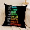 Inspirational Quote Cushion Cover Soft Plush Throw Pillow Cover  DoubleSided Decorative Cushion Case  Sofa Bedroom Home Decor
