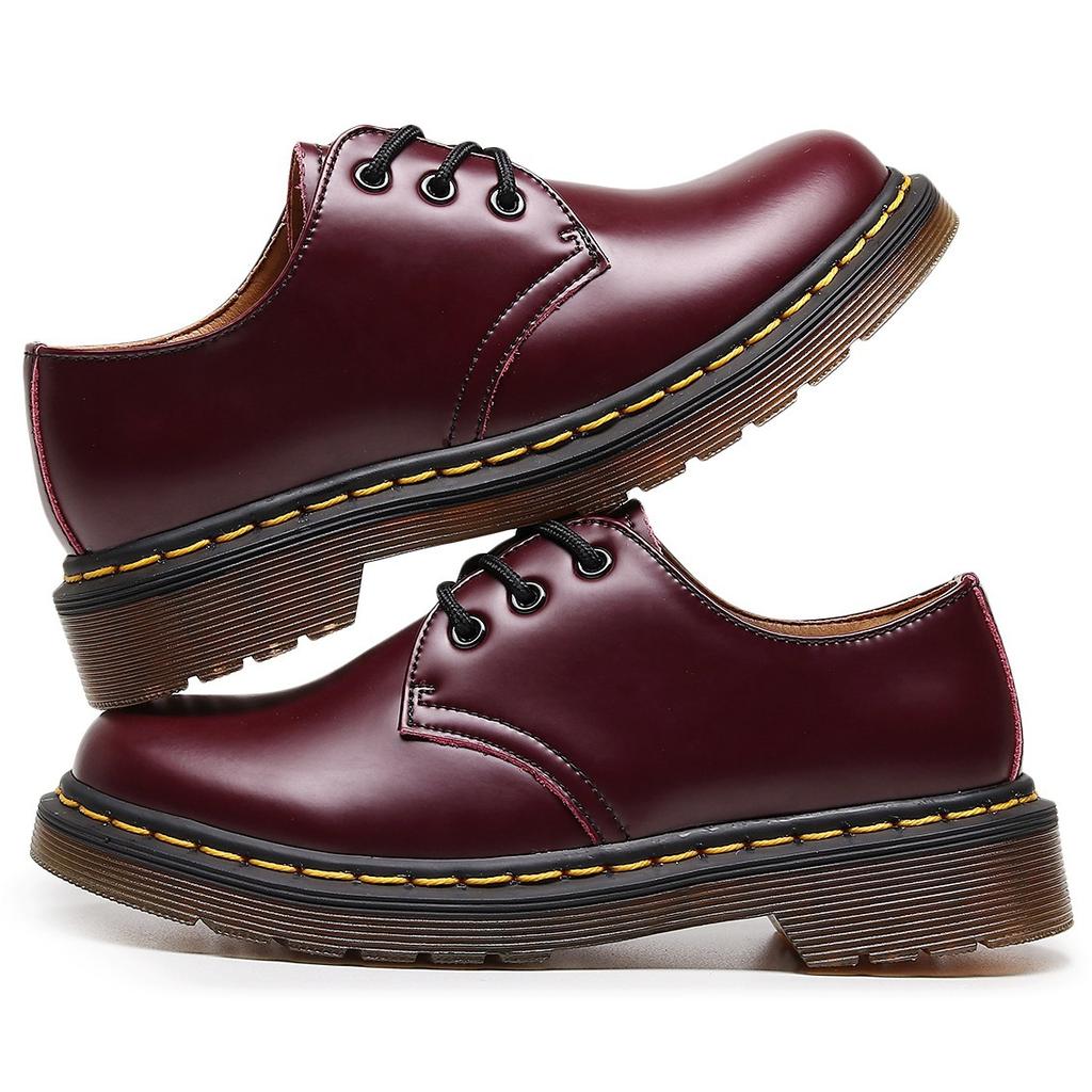 Low-top Small Leather Shoes Men's Genuine Leather British Style Large Size Short Boots Round Head Men's and Women's Casual Tooling Shoes