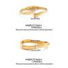 Salircon 3 Styles Vintage Hip Hop Glossy Water Drop Cuff Bangles for Women Punk Gold Color Geometric Spring Bracelet Men Jewelry