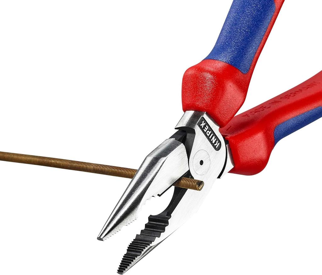 KNIPEX Needle Nose Pliers Comfort Handle 185mm 0822-185