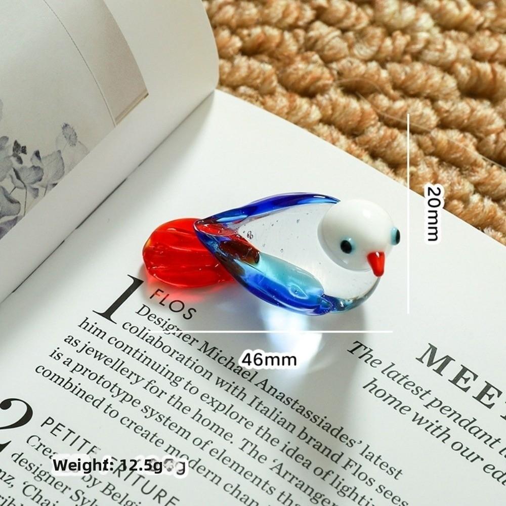 Handmade Glass Bird Figurine Mini Decorative Figurine New Animal Statue