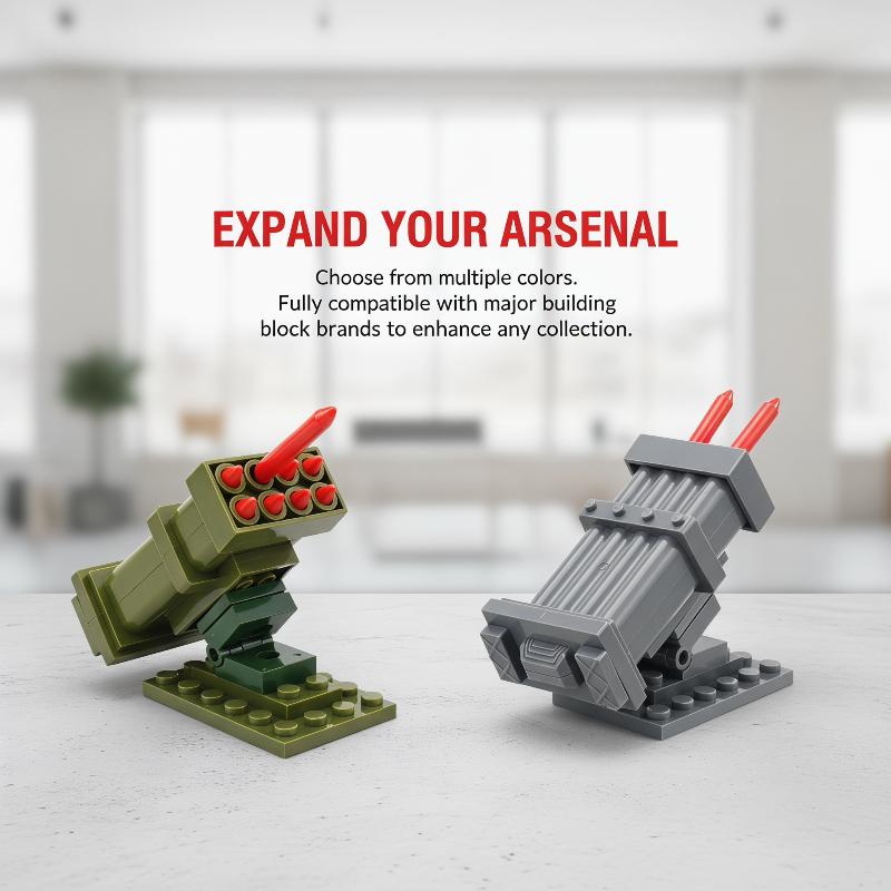 Missile a Inseguimento Lanciatore Giocattoli Figure Comando Blocchi da Costruzione Set Modello Classici Mattoncini Kit per Bambini