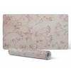 Protective Desk Mat with Print Delicate Flowers On Background 100X50 Cm
