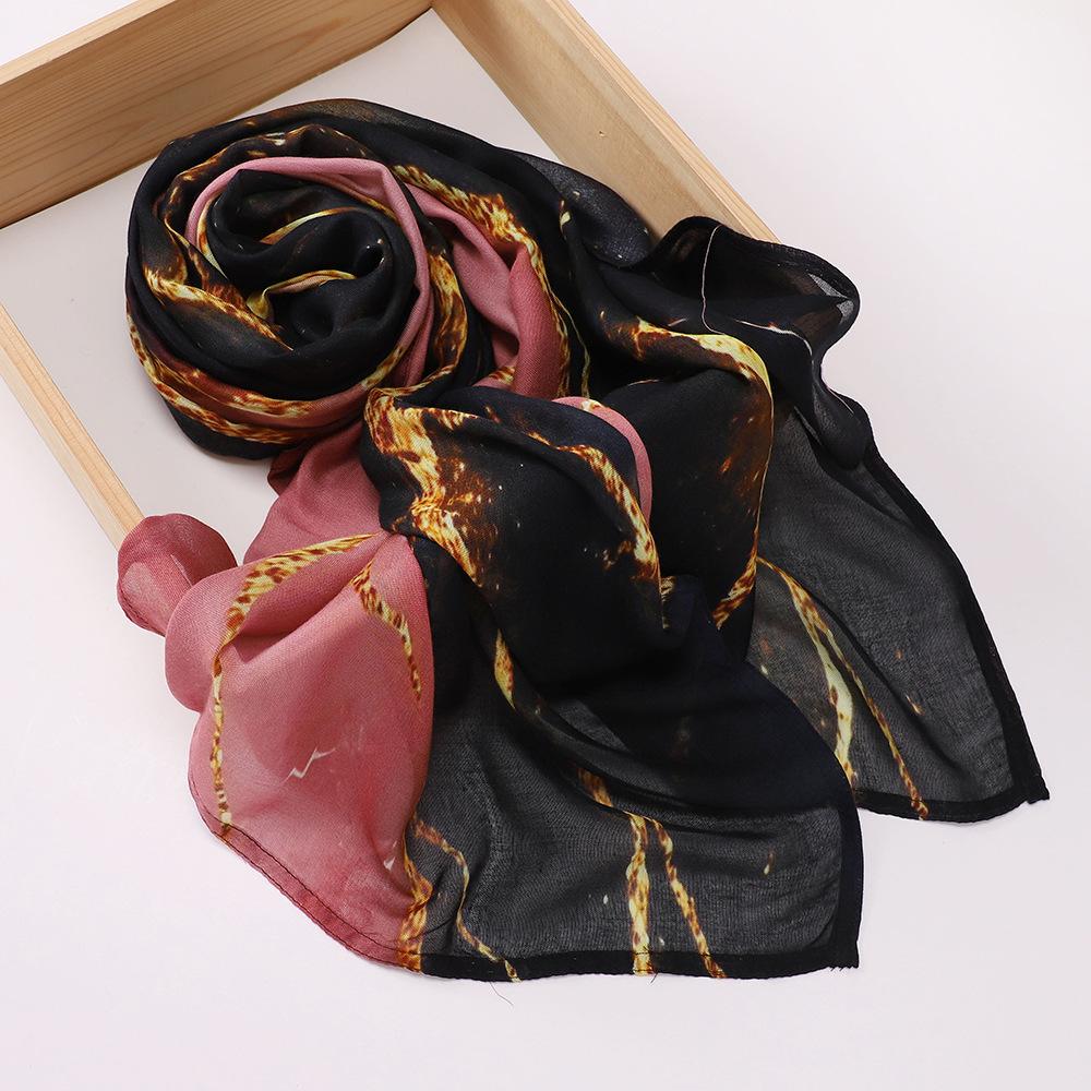Modal cotton shawl, new printed wide-brimmed scarf, ethnic headscarf, women's scarf.