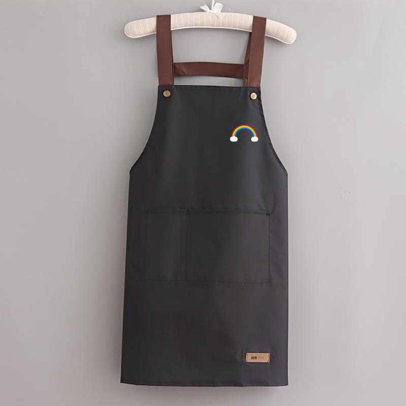 Korean Style Waterproof Unisex Kitchen Apron with Custom Logo