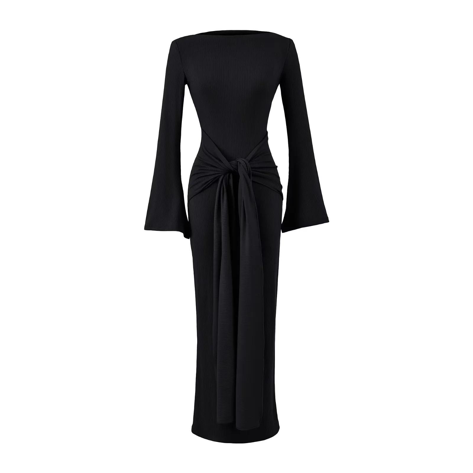 American Spicy Girl One-Shoulder Multi-Wear Bodycon Dress: Lace-Up, High-Waisted, Hip-Hugging, Sweet & Spicy Style One Size