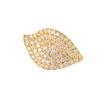 Exquisite Minimalist Full Inlaid Zircon Stud Earrings New Style Daily Leaf Earrings Fashion Women's Accessories