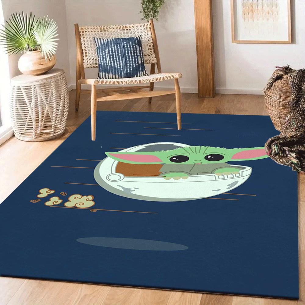1 alfombra de área de Star Wars, para dormitorio y sala de juegos, duradera, resistente a las manchas y fácil de limpiar, para sala de estar