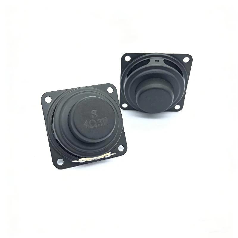 3W 4 Euro 40mm Internal Magnetic Speaker 16 Core Square Assembly Perfect for Portable Bluetooth Loudspeaker and Custom Projects