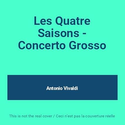 

CD VIVALDI Les Quatre Saisons Concerto Gross AU031424 Classique Perf 1994 Japan Classical Used