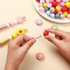 66Pcs New Baby Daisy Silicone Beads Sunflower Teethers Food Grade Teether Bpa-Free for Baby Teething Chew Toys Chain Accessories